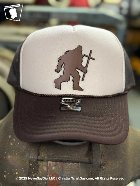 Athena Brands Bigfoot Dad Hat – Vintage Style Adjustable Cap With Cryptid Vibes (Charcoal)