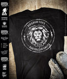 Kingdom Sons™ Battle Worn Logo | Men's Christian Biker T-Shirt
