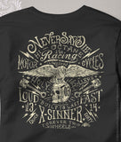 X-Sinner Philippians 3:14 Biker Motorcycle Racing - | NEVERSAYDIE™ Christian T-shirt