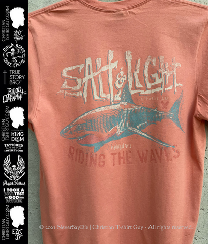 Salt & Light - Riding the Waves | Matthew 5:13 CHRISTIAN T-SHIRT