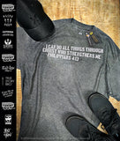 Philippians 4:13 Bible Verse  | Men's Christian T-Shirt