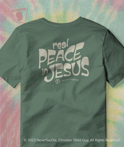 Real Peace in Jesus - Jesus Hippie™ Brand  | CHRISTIAN T-shirt