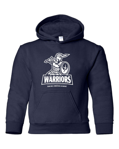 WHCA ADULT - Warrior Logo SINGLE Color | Hooded Sweatshirt