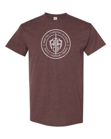 WHCA ADULT - Distressed CREST Logo  | Short Sleeve T-Shirt