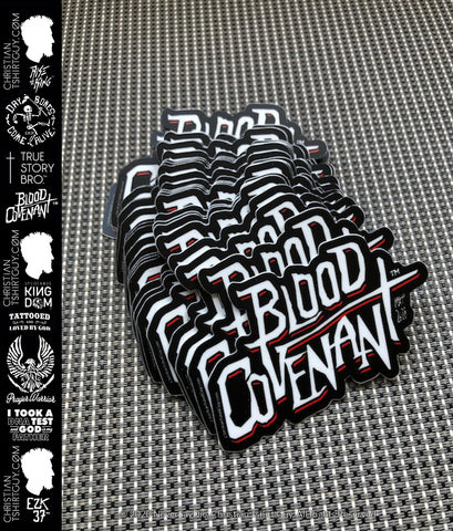 BLOOD COVENANT™ - MATTHEW 26:28 |  Decal Car Sticker BOGO