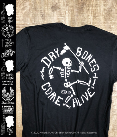 DRY BONES COME ALIVE - EZEKIEL 37 | EZK 37™ "Victory Banner" Christian T-Shirt