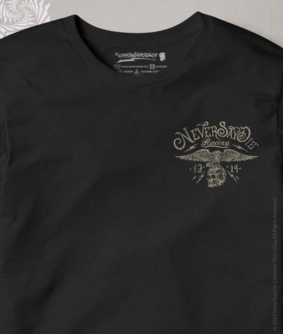 X-Sinner Philippians 3:14 Biker Motorcycle Racing NEVERSAYDIE