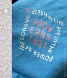 DEATH AND LIFE ARE IN THE TONGUE - PROVERBS 18:21 | CHRISTIAN T-shirt