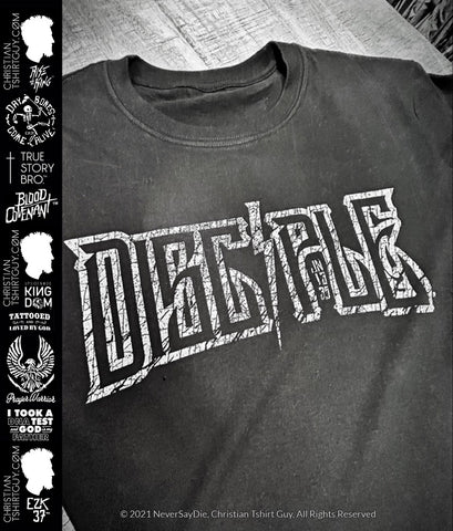 DISCIPLE™ Brand Distressed -  | JOHN 13:35 Christian T-shirt